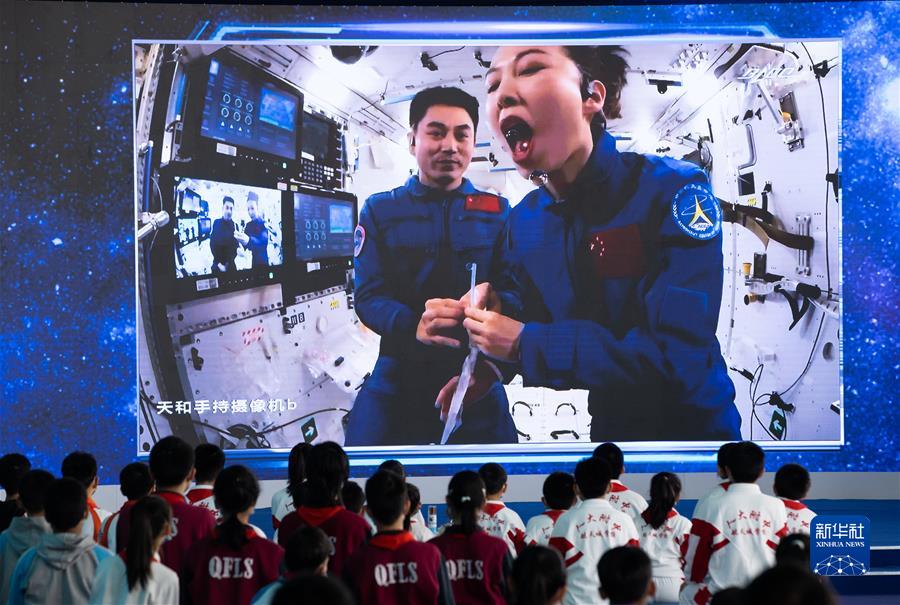 （新華全媒＋）（6）開(kāi)課啦！&ldquo;天宮課堂&rdquo;第一課