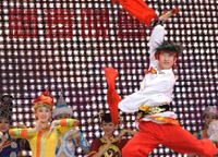 1月31日，演員在晚會(huì )上表演