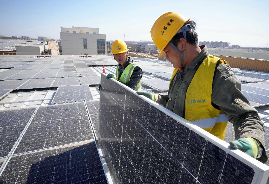 河北蘆臺：廠(chǎng)房屋頂光伏電站助推低碳發(fā)展