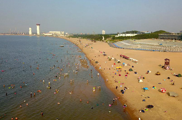 山東萊州三山島：往日尾礦場(chǎng) 今成風(fēng)景區