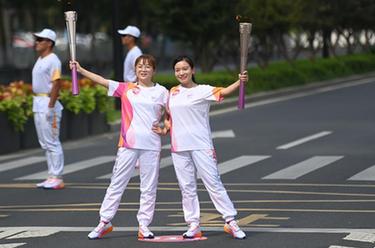 杭州亞運會(huì )火炬在臺州傳遞