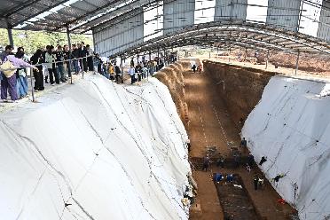 第四屆中國考古學(xué)大會(huì )組織參會(huì )者進(jìn)行學(xué)術(shù)考察