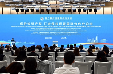 第六屆進(jìn)博會(huì )丨第六屆虹橋國際經(jīng)濟論壇&ldquo;保護知識產(chǎn)權 打擊侵權假冒國際合作&rdquo;分論壇舉行