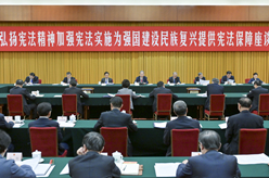 趙樂(lè )際出席&ldquo;弘揚憲法精神，加強憲法實(shí)施，為強國建設、民族復興提供憲法保障&rdquo;座談會(huì )并講話(huà)