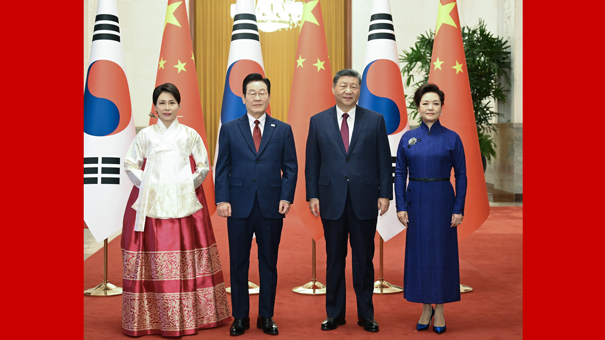 習近平同韓國總統李在明舉行會(huì )談