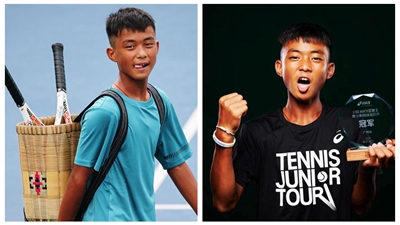 每天揮拍不低于7000次，網(wǎng)球改變了背簍少年的人生