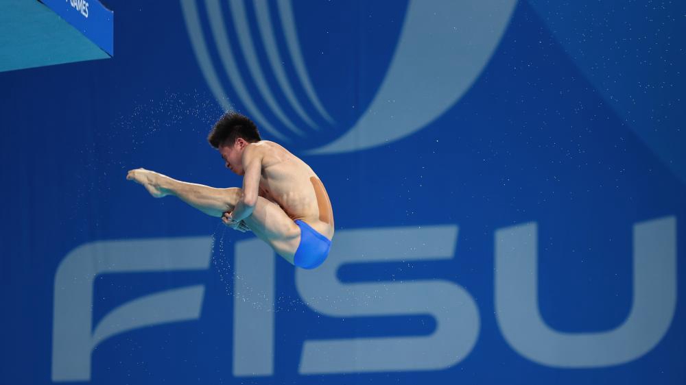 成都大運會(huì )｜跳水&mdash;&mdash;男子跳臺：黃子淦、楊凌分獲冠亞軍