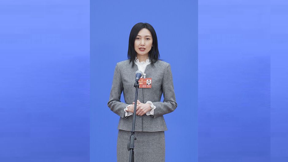 全國人大代表陳天竺接受媒體采訪(fǎng)