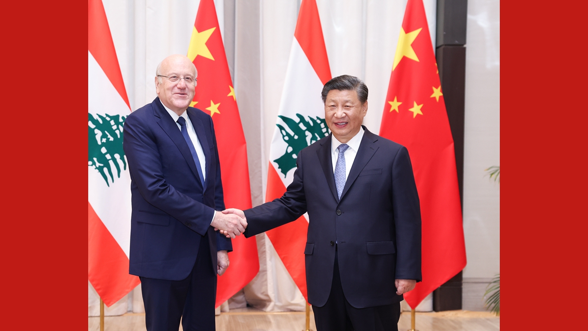 習近平會(huì )見(jiàn)黎巴嫩總理米卡提