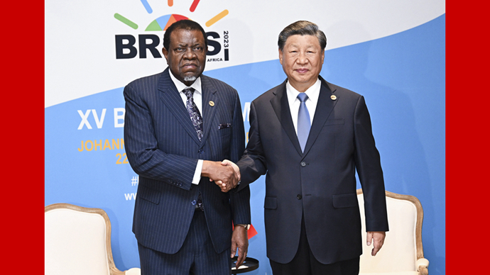 習近平會(huì )見(jiàn)納米比亞總統根哥布